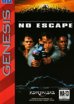 No Escape box art for Sega Genesis